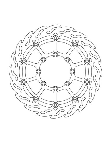 Disc de fre davanter Float Flame Summe MOTO-MASTER 112.234