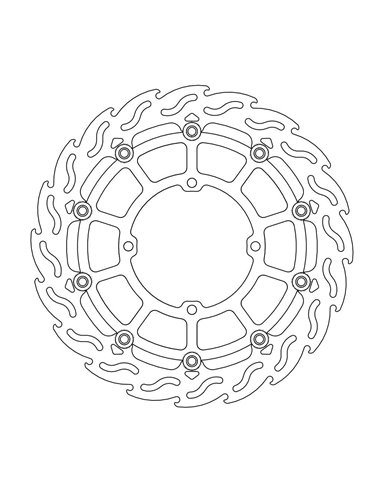Disc de fre davanter Float Flame Summe MOTO-MASTER 112.235