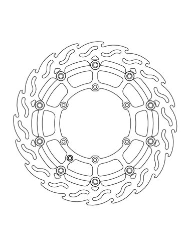 Disc de fre davanter Float Flame Summe MOTO-MASTER 112.239