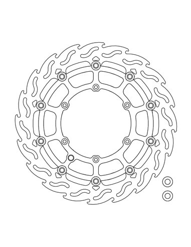Brake disc Float Flame MOTO-MASTER 111079