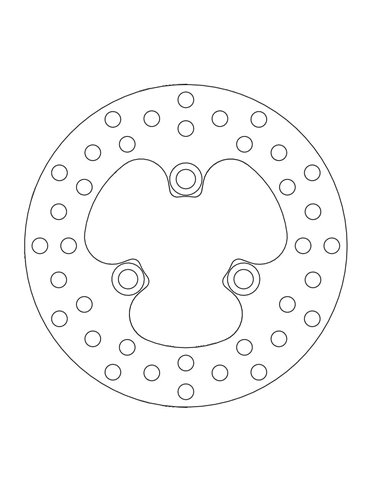 Disc de fre davanter Round Honda MOTO-MASTER 110.117