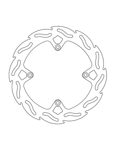 Disque de frein arrière Fix Flame 4.4 MOTO-MASTER 110516