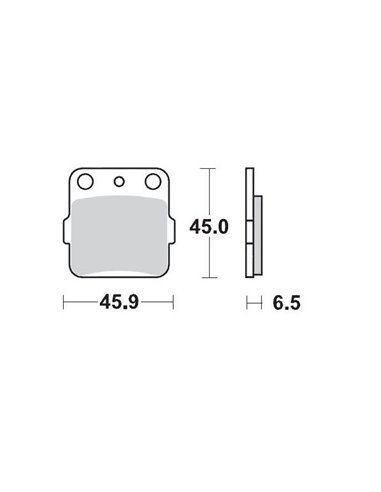 Brake pads 091012 rear MOTO-MASTER