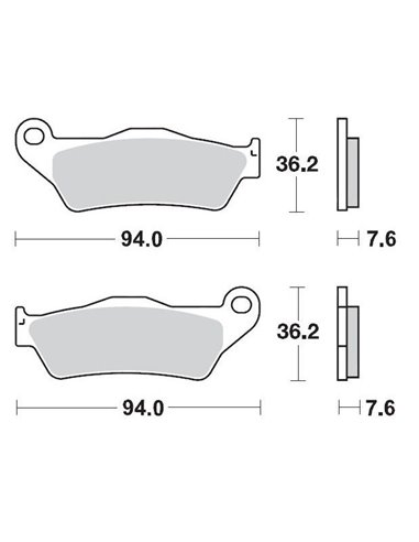 Front brake pads 093011 MOTO-MASTER