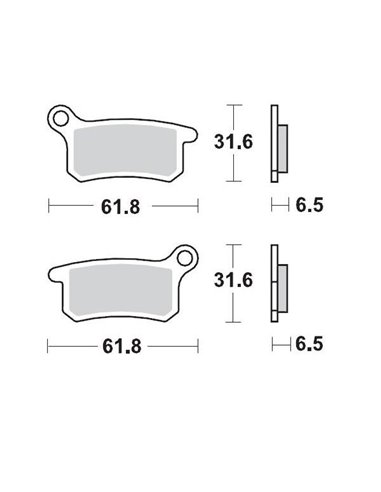 Front brake pads 094611 MOTO-MASTER