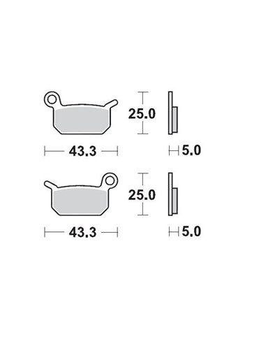 Brake pads 094711 MOTO-MASTER