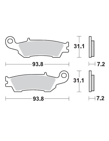 Pastilles de fre davanteres 094.911 MOTO-MASTER