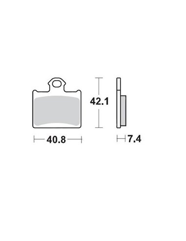 Pastillas de freno traseras 096711 MOTO-MASTER