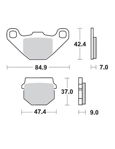 Kawasaki MOTO-MASTER brake pads 090111