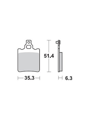 Rear brake pads Ktm 65 MOTO-MASTER 090711