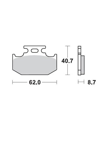 Pastillas de freno traseras Kawasaki MOTO-MASTER 092211