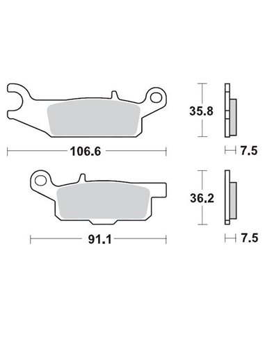 Front brake pads Yamaha MOTO-MASTER 095911