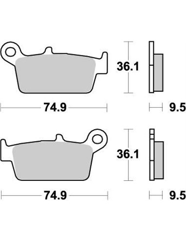 Pastilhas de freio traseiro Nitro MOTO-MASTER 091821