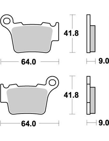 Pastilhas de freio traseiro Nitro MOTO-MASTER 094421