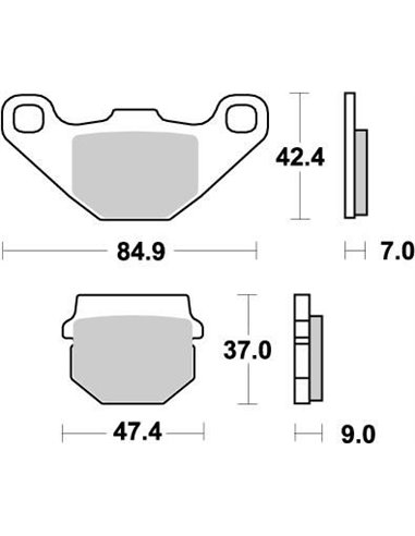 Nitro MOTO-MASTER brake pads 090121