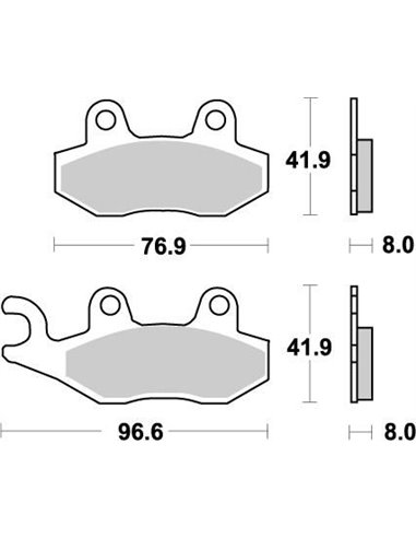 Pastilhas de freio dianteiro Nitro MOTO-MASTER 091921