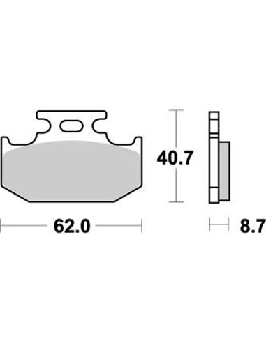 Pastilhas de freio traseiro Nitro MOTO-MASTER 092221