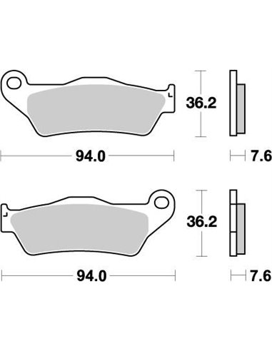 Pastilles de fre davanteres Nitro MOTO-MASTER 093.021