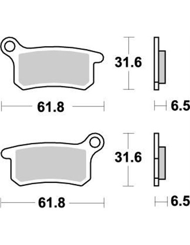 Front brake pads Nitro MOTO-MASTER 094621