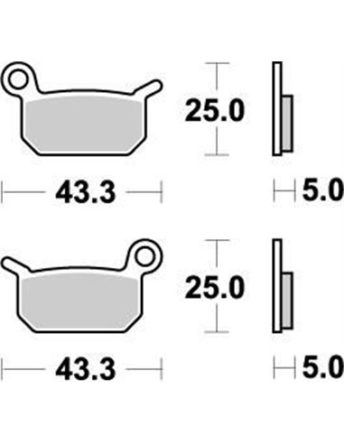 Nitro MOTO-MASTER brake pads 094721