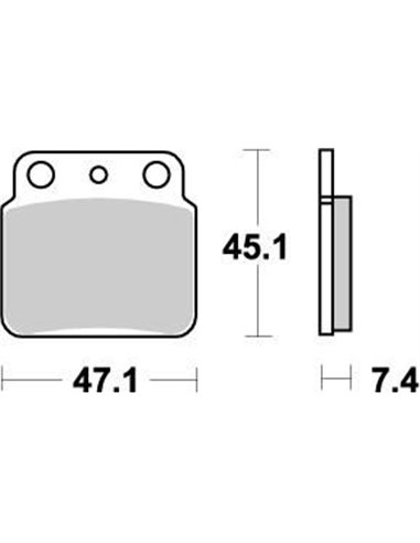 Nitro MOTO-MASTER rear brake pads 095221