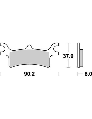 MOTO-MASTER rear brake pads 095611