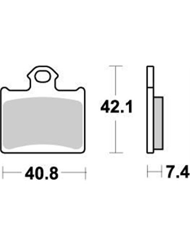 Nitro MOTO-MASTER rear brake pads 096721