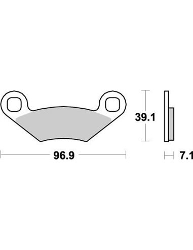 Pastilhas de freio dianteiro Nitro MOTO-MASTER 097021