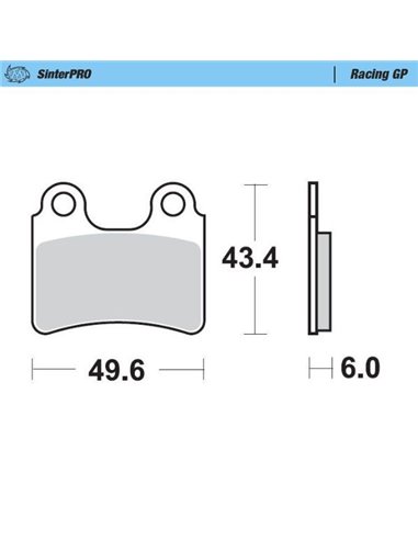 Pastillas de freno delanteras sinterizadas Racing MOTO-MASTER 099112