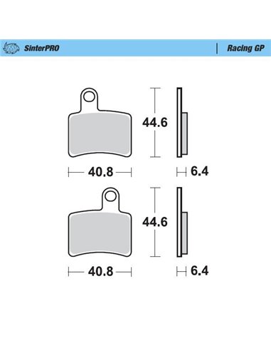 Pastilhas de freio traseiro Sintered Racing MOTO-MASTER 099312