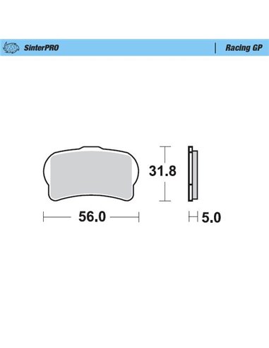 Plaquettes de frein avant MOTO-MASTER frittées Racing 099512