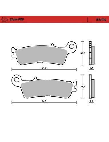 Front / rear brake pads 099811 MOTO-MASTER