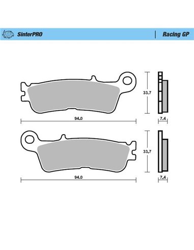 Front / rear brake pads 099812 MOTO-MASTER