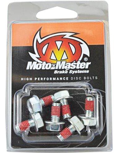 Parafusos para disco de freio traseiro M6X12 Hex MOTO-MASTER 012017