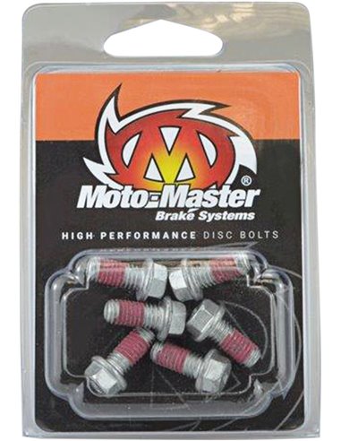 Tornillos para disco de freno delantero /trasero M6X13 Hex MOTO-MASTER 012019