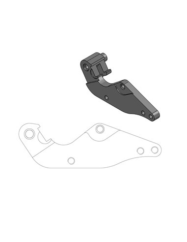 Adapter bracket for Supermoto Street MOTO-MASTER brake disc 211013