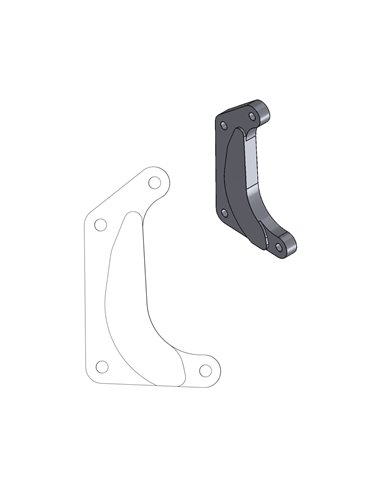 Adapter bracket for Supermoto Racing MOTO-MASTER brake disc 211019