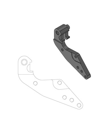 Repositioning bracket for Dakar 298mm front disc Bmwktm MOTO-MASTER 211043