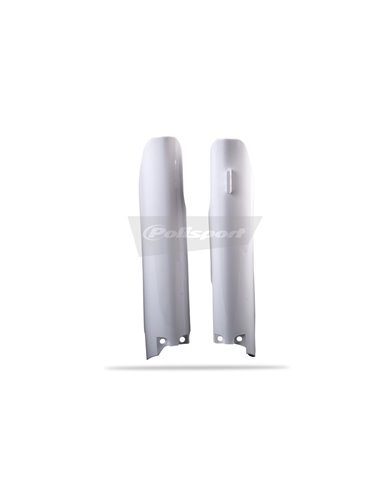 Suzuki RM125, RM250 - Fork Guards White - 2007-08 Models Polisport 8398300001