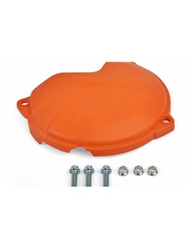 KTM 250,300 XC/SX EXC/XC-W - Clutch Cover Protection Orange - 2017-20 Models Polisport 8461700002