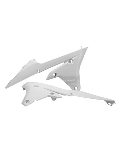 Yamaha YZ250F - Tampas de Radiador Branco - Modelos 2014-18 Polisport 8417200002