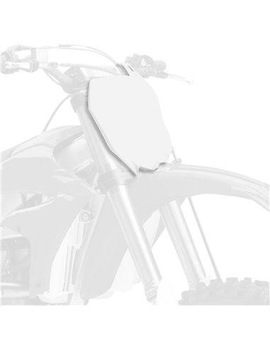 Yamaha YZ125/250 - Porta-Número Frontal Branco - Modelos 2015-20 Polisport 8678400001