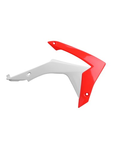 Honda CRF250R - Radiator Scoops Red and White - 2014-17 Models Polisport 8417100001