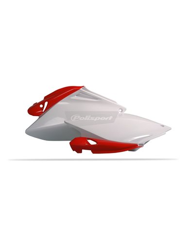 Tapas laterales CRF250 06-09 RD/WH Polisport 8602800001