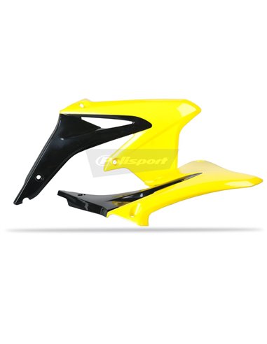 Tapas radiador RMZ450 08-17 BK/YL Polisport 8412500005