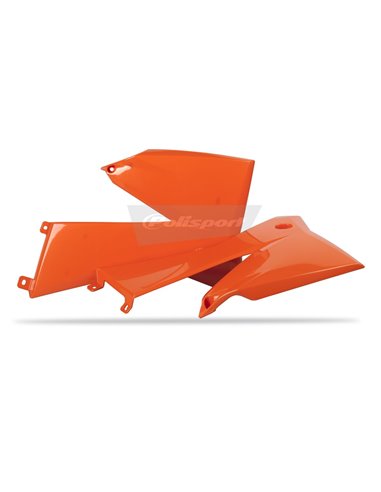 KTM EXC - Radiator Scoops Orange - 2005-07 Models Polisport 8411500002