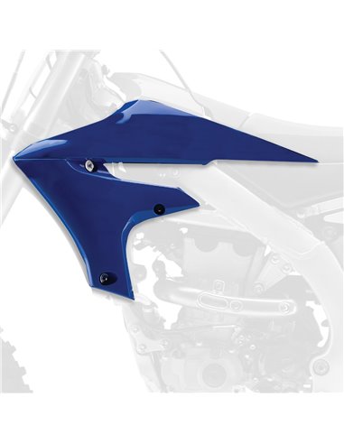 Yamaha YZ450F- Radiator Scoops Blue/White - 2018-20 Models Polisport 8415100001