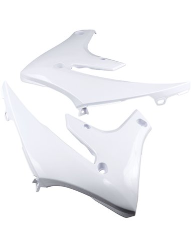 Yamaha YZ250F, YZ450FX, WR450F- Radiator Scoops White Polisport 8415100002