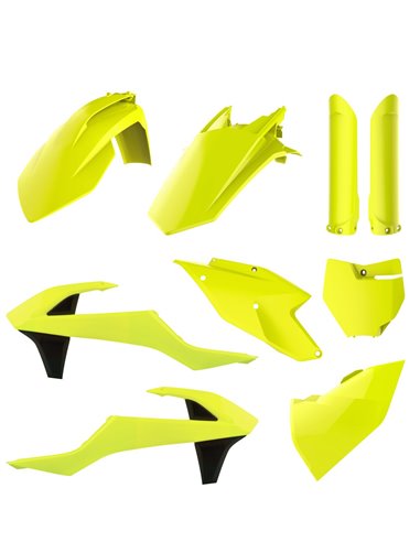 KTM SX, SX-F XC, XC-F - Kit de Plàstica Groc Fluo - Models 2016-18 Polisport 90740