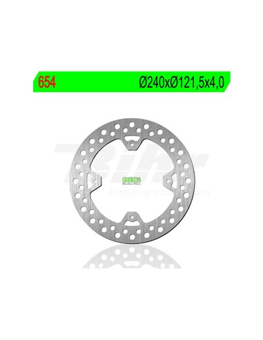 Disque de frein NG 654 Ø240 x Ø121 x 4 Position: arrière